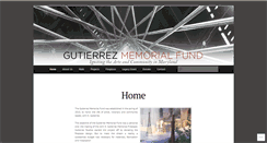 Desktop Screenshot of gutierrezmemorialfund.com